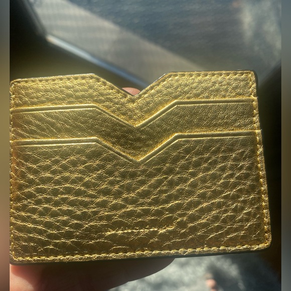Mackage Accessories - Mackage gold leather card case. NWT